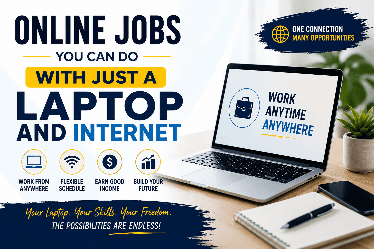 Online Jobs You Can Do With Just a Laptop and Internet